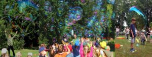 Bubble artist performance kindergarten